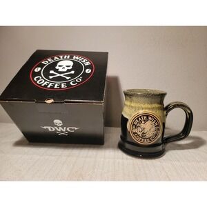 Death Wish Coffee Co Deneen Pottery 2025 Two Faced Tankard 1968/3500 LIMITED NEW